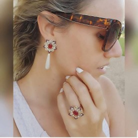 Conjunto Clássico Flor e Perola