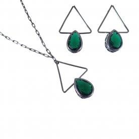 Conjunto geometrico esmeralda