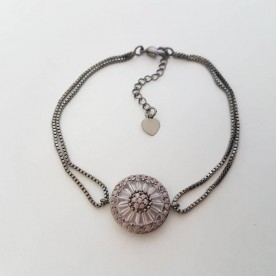 Pulseira pizza rosa