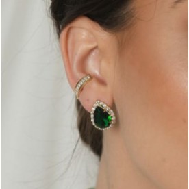 PIERCING COM 1 FILEIRA DE ZIRCONIAS E BORDA