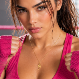 Pingente Lutadora Muay Thai