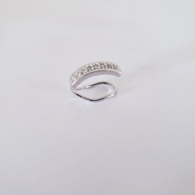 PIERCING COM 1 FILEIRA DE ZIRCONIAS E BORDA  
