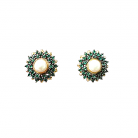 Brinco Pérola e Esmeralda
