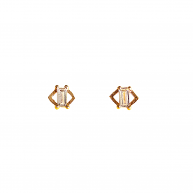 Brinco Losango com zirconia
