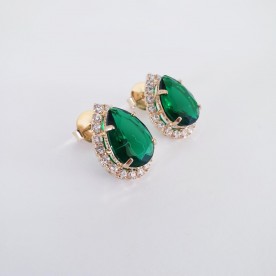 Brinco Gota Esmeralda 
