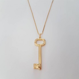 Colar com Chave Lisa